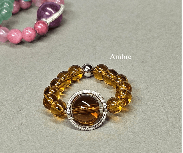 Bague élastique Ambre