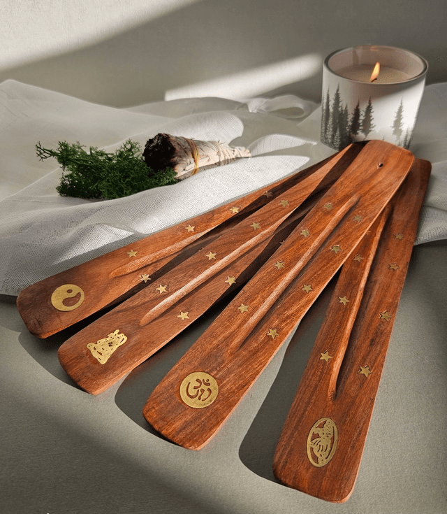 Porte encens en bois